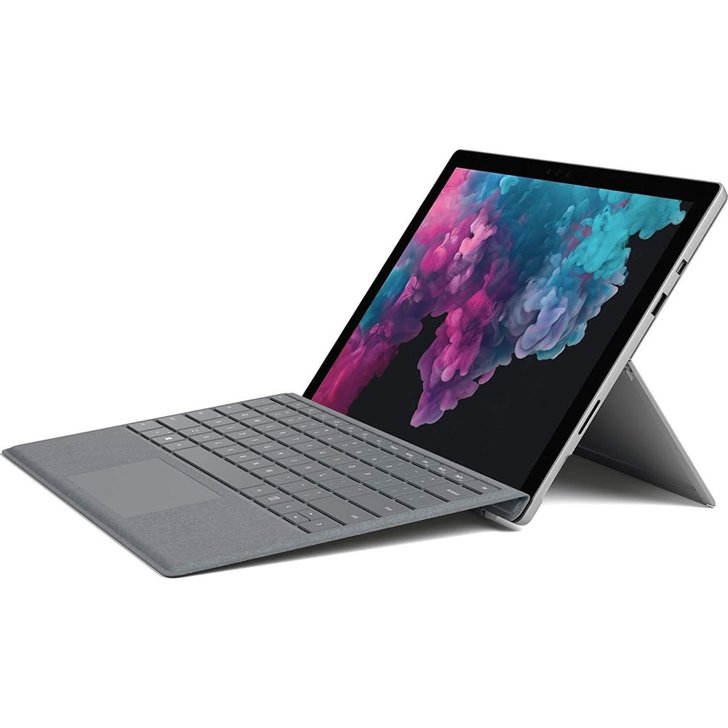 Microsoft Surface Pro 6 Tablet with Keyboard, Grade A Refurb, 12.3 Inch Touchscreen, Intel Core i5-8350U, 8GB RAM, 256GB SSD, Windows 10 Pro