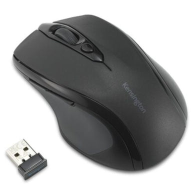 Kensington MY310 EQ Midsize Ergonomic Wireless Mouse,  1600 DPI, 6 Buttons, Browser Buttons, 12 Months Battery, Black