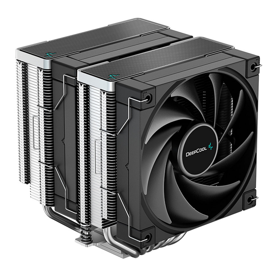 DeepCool AK620 Fan CPU Cooler, Universal Socket, Dual Powerful 120mm FDB PWM Black Fans, 1850RPM, 6 Heat Pipes, 260W Heat Dissipation Power, Unique Matrix Fin Design