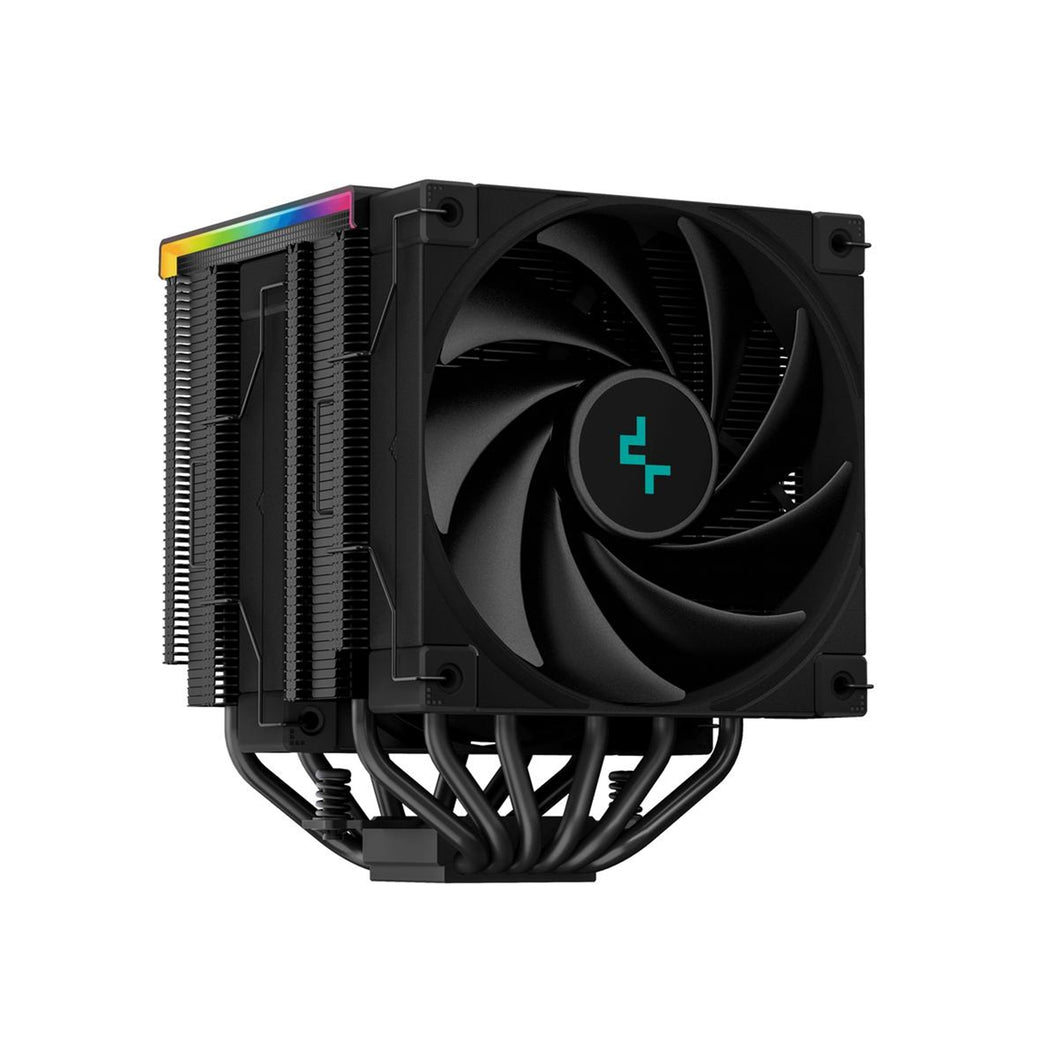 DeepCool AK620 Digital CPU Cooler, Black, 2x 120mm Fan, Dual Tower, ARGB, 6x Direct Touch Copper Heatpipes, Intel/AMD