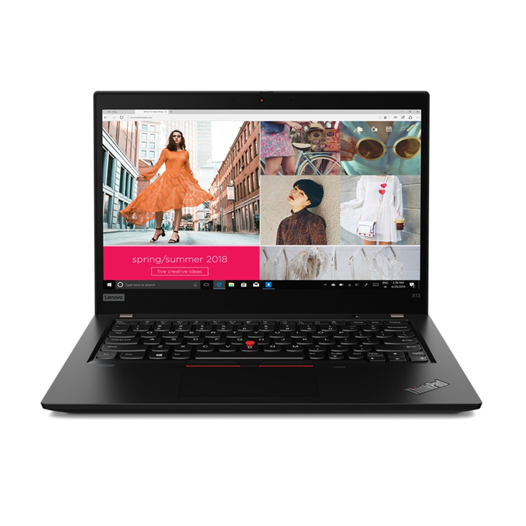 Lenovo ThinkPad X13 Laptop, 13.3 Inch Screen, AMD Ryzen 3 Pro 4450U 2.5GHz, 8GB RAM, 256GB SSD, AMD Radeon Graphics, Backlit Keyboard, Windows 10 Pro