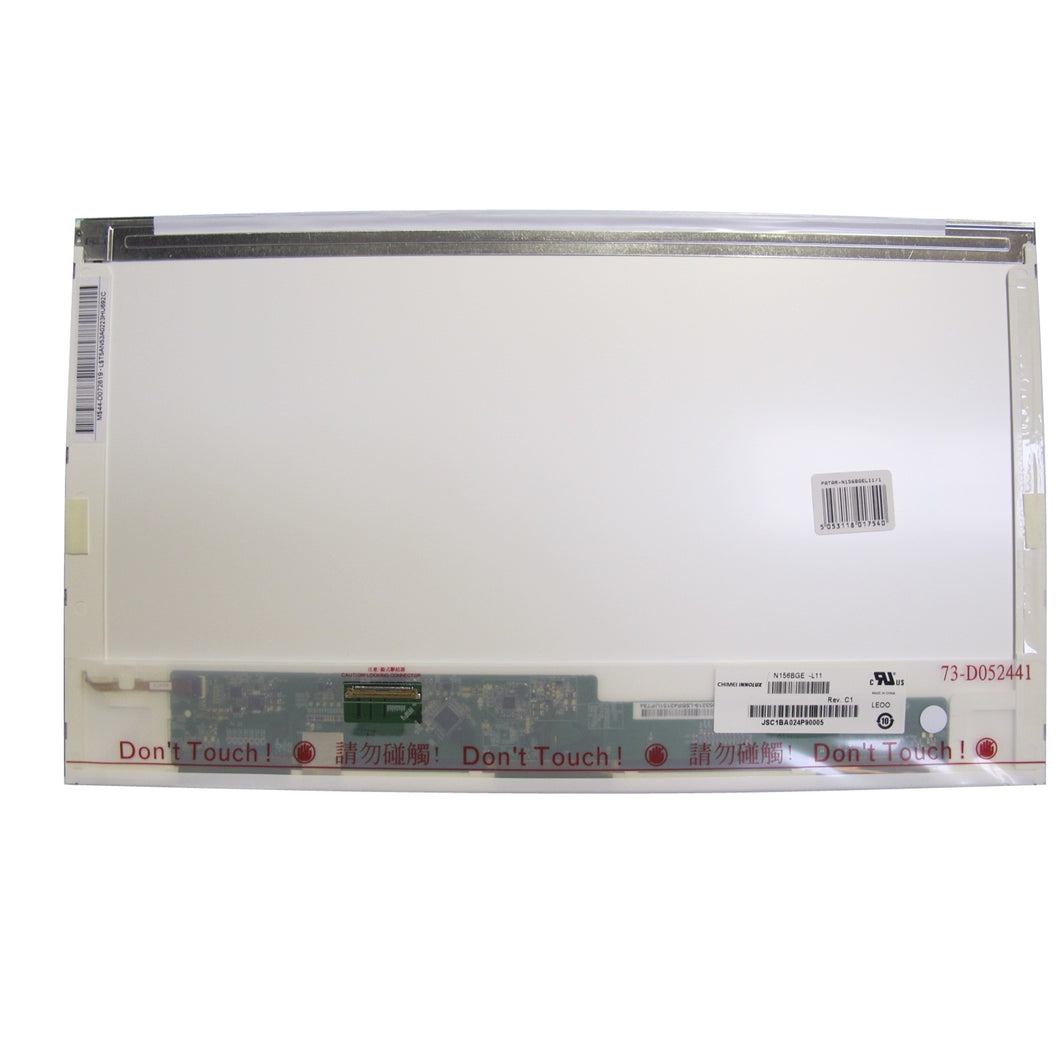 Chimei N156BGE-L11 15.6 inch HD 1366x768 Grade A Replacement Laptop Screen, 40 Pin Socket, Without Brackets, Matte