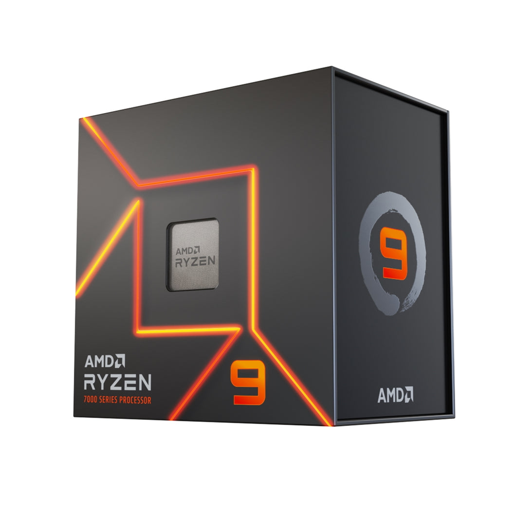 AMD Ryzen 9 7900X with Radeon Graphics, 12 Core Processor, 24 Threads, 4.7Ghz up to 5.6Ghz Turbo, 76MB Cache, 170W, No Fanics