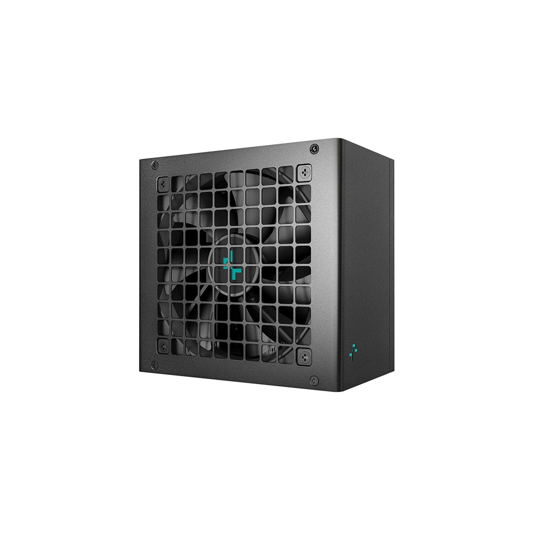 DeepCool PN750D 750W PSU, ATX 3.1, 120mm Silent High Performance Fan, 80 PLUS Gold, Non Modular, UK Plug, Flat Black Cables, Japanese Bulk Capacitors