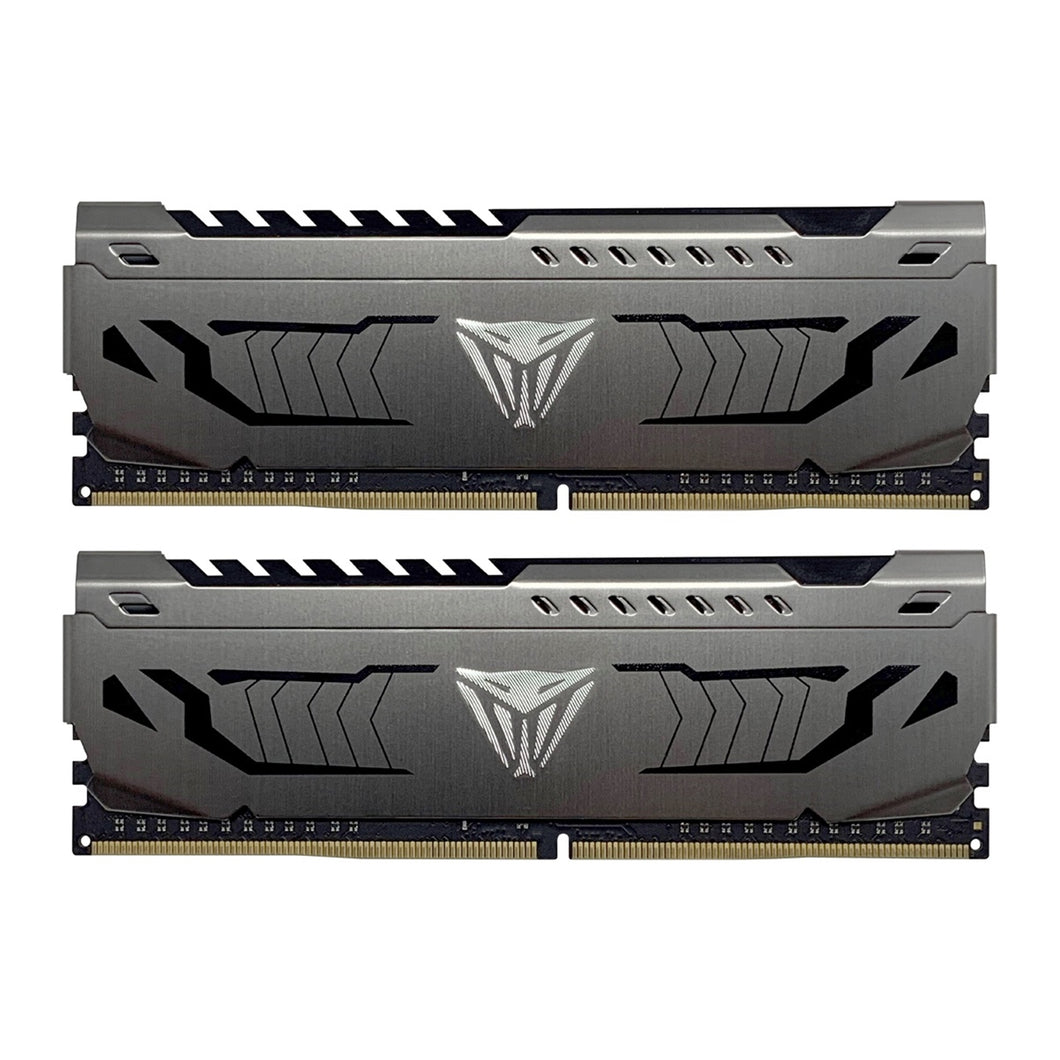 Patriot Viper Steel DDR4 16GB (2 x 8GB) 3200MHz System Memory Kit with Gunmetal Grey Heatshield
