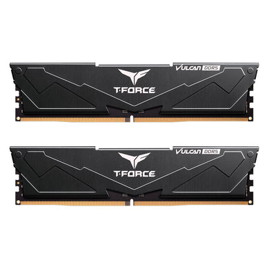 Team T-Force Vulcan FLBD516G6000HC38ADC01 System Memory, 16GB (2 x 8GB) DDR5, 6000MHz, CL38, Black